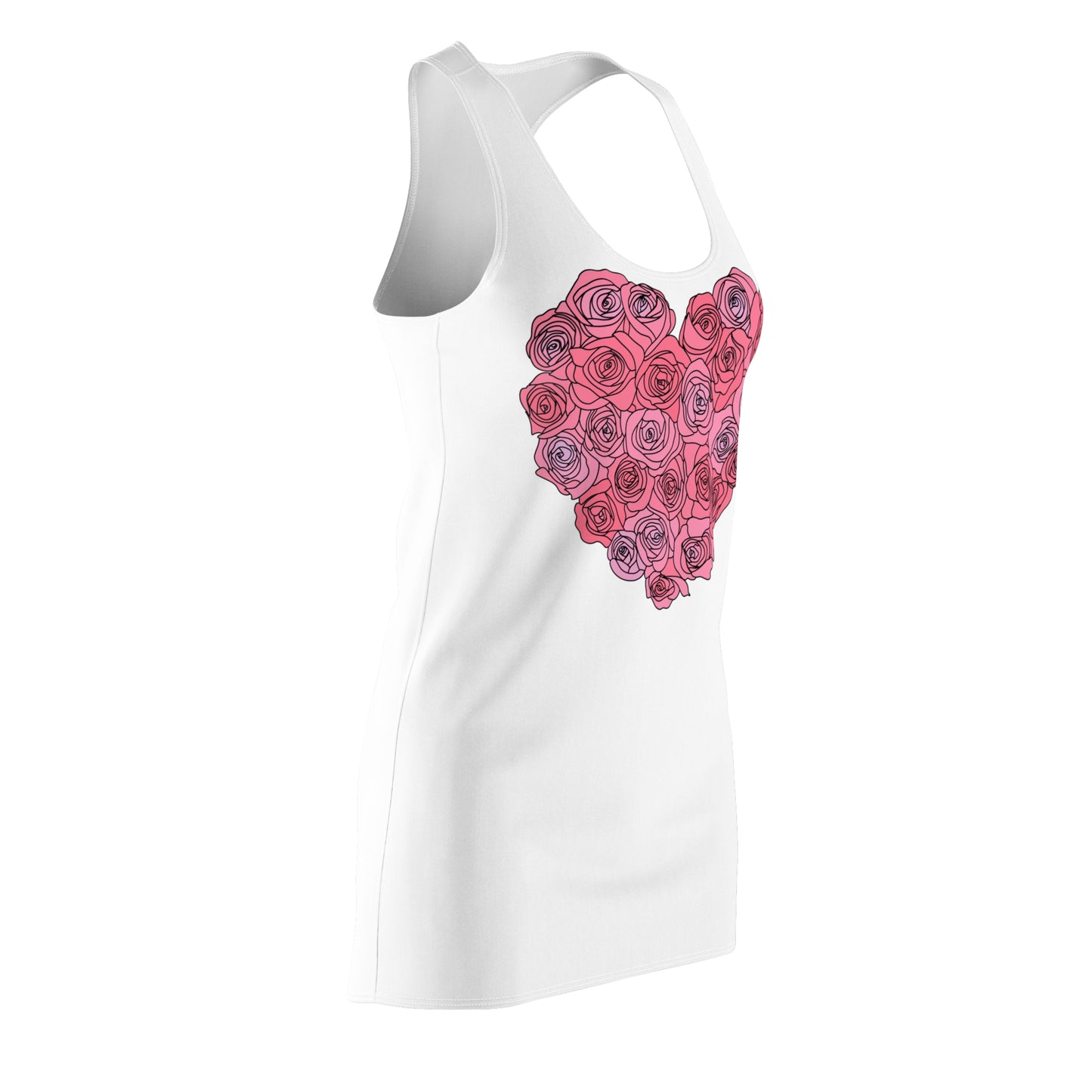 Rosenherz Racerback Kleid – Romantisches Sommerkleid