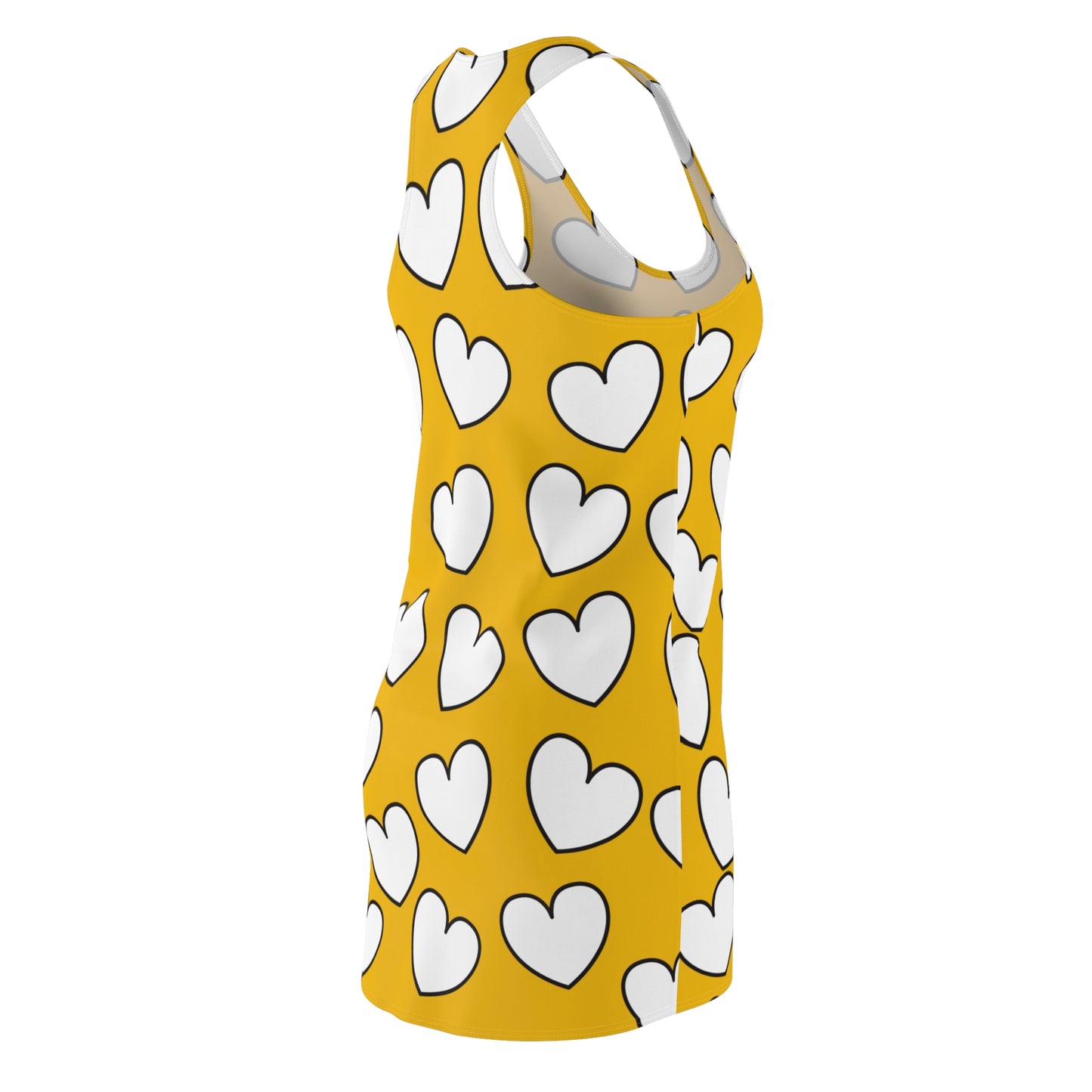 Racerback Kleid mit Herzmuster – Verspieltes Sommerkleid