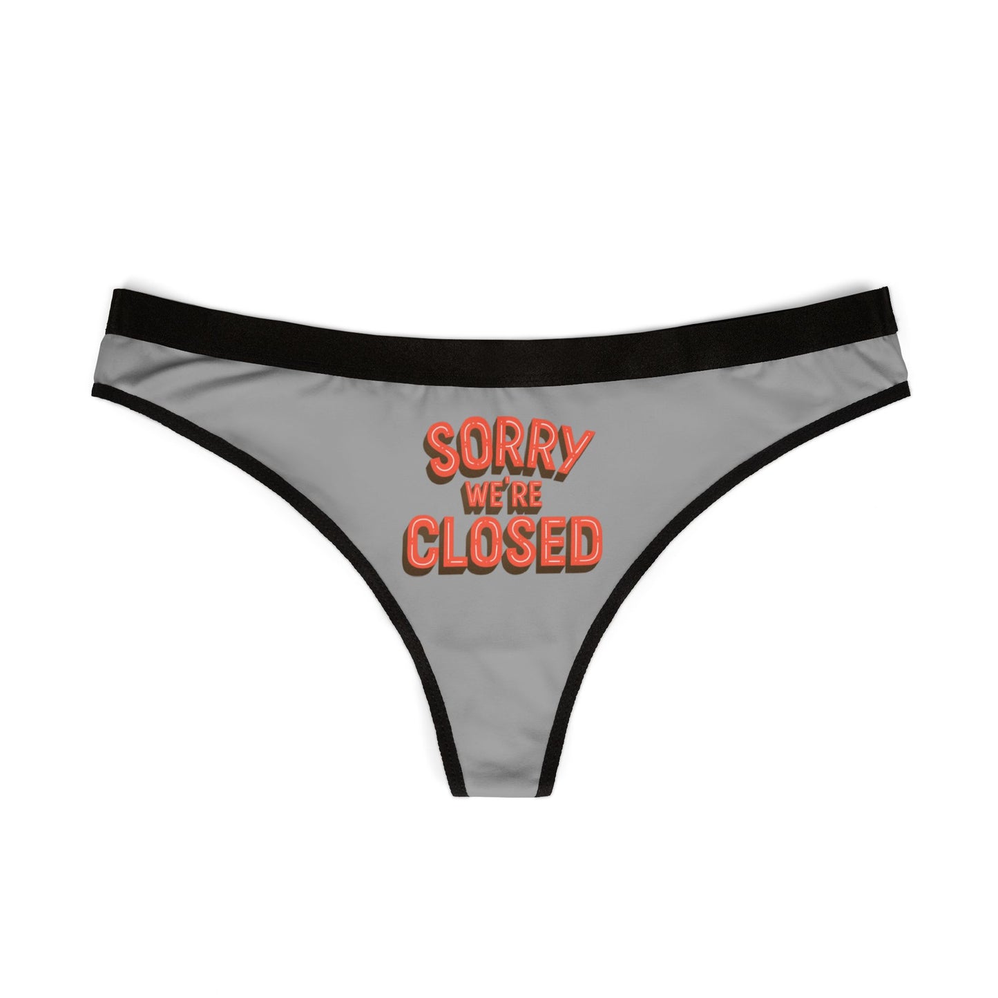 Damen Thong Unterwäsche Sorry Closed Lustige Slips MauserDesign