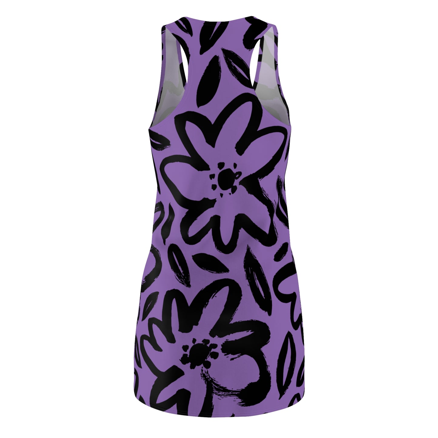 Racerback Kleid Damen Blumenmuster – Sommerkleid Strandkleid