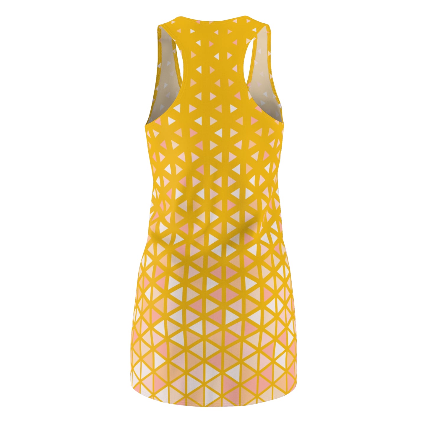 Buntes Dreieck Racerback Kleid – Trendige Sommer Damenmode