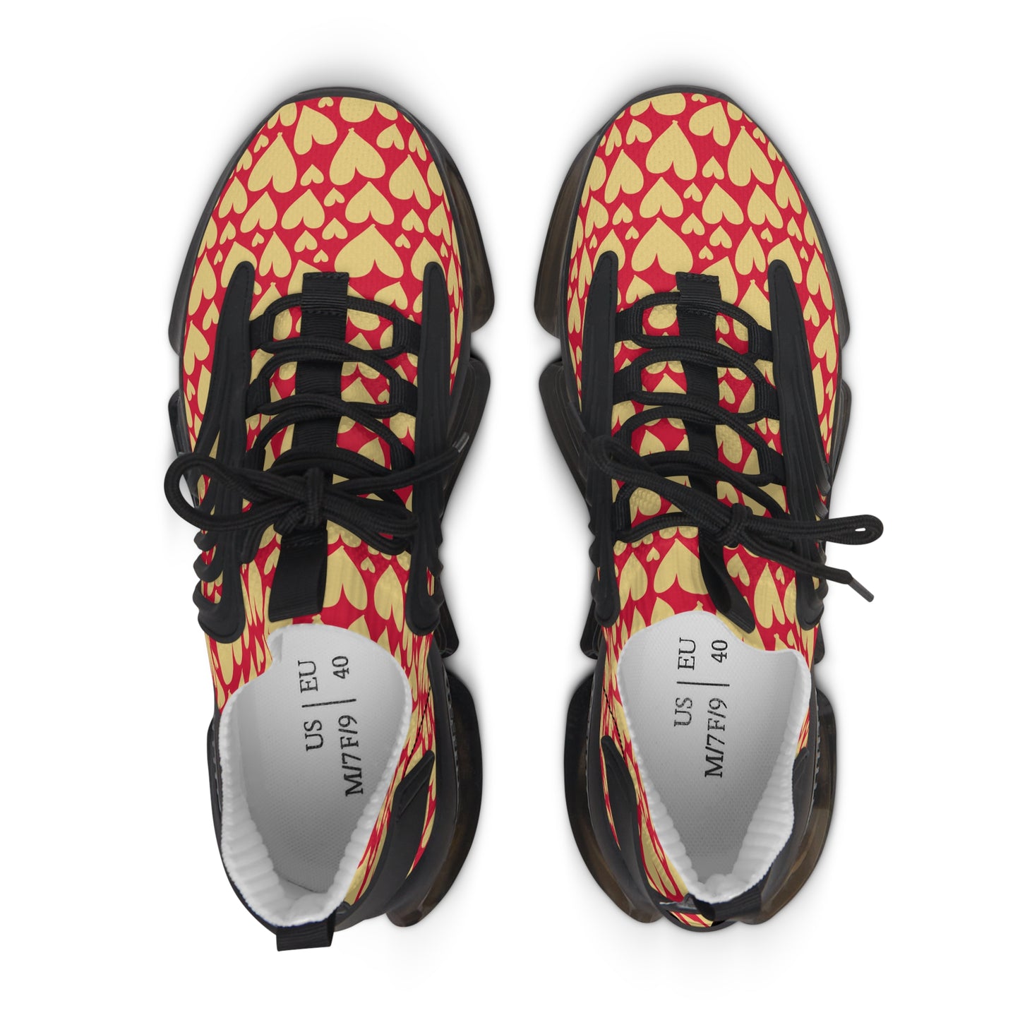 Damen Sneaker mit Herzmuster – Stylische Sportschuhe