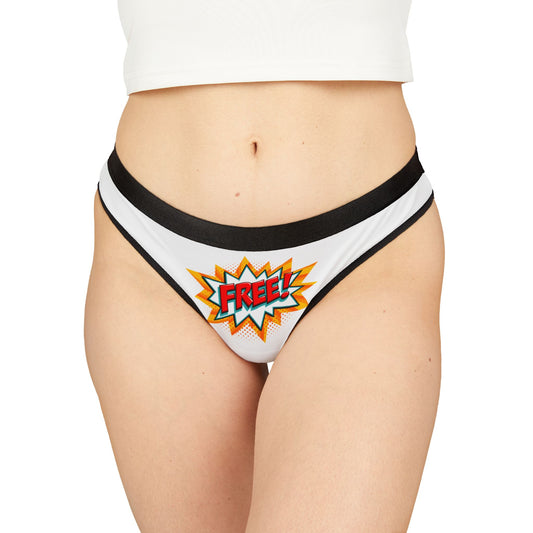 Damen Thong Unterwäsche Atmungsaktive Slips Bequem Free Print