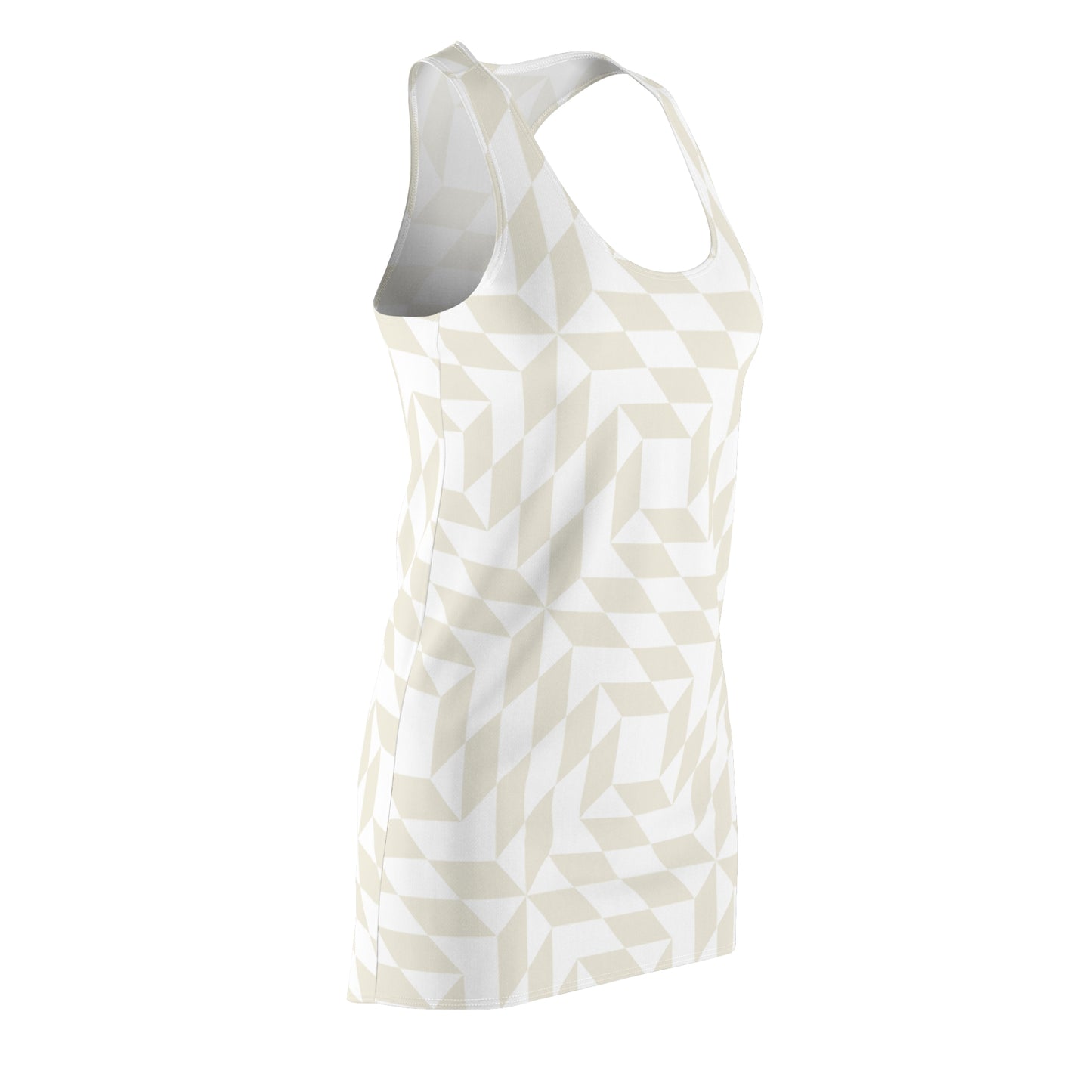 Racerback Kleid Damen – Sommerkleid mit geometrischem Muster
