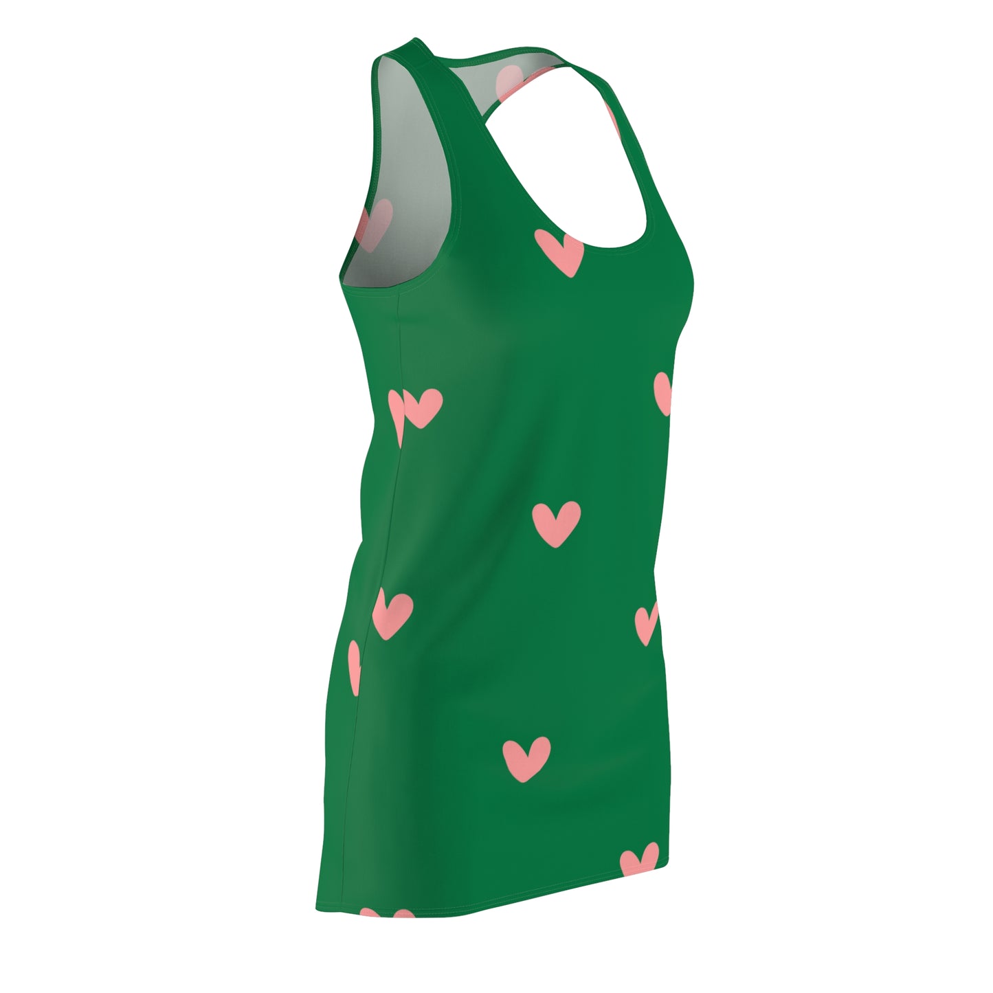 Racerback Kleid mit zartem Herzmuster – Sommerkleid für Damen Cute