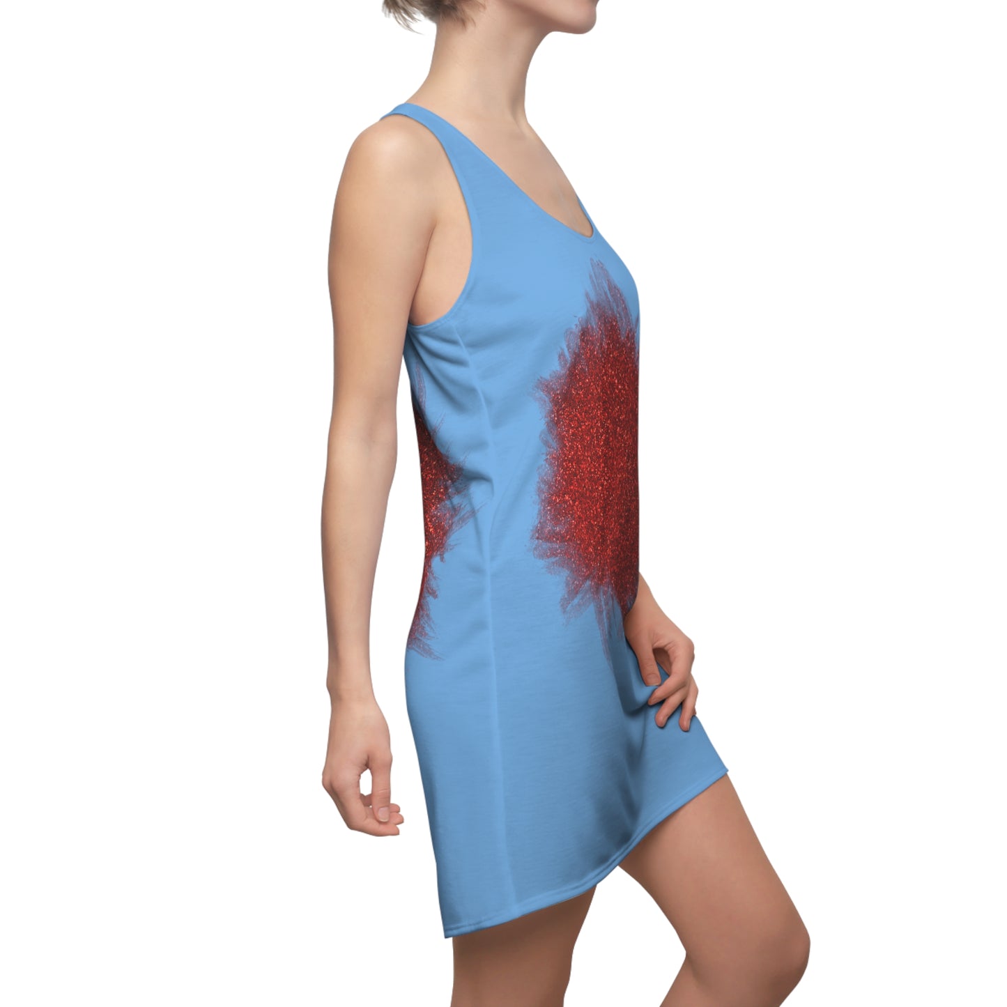 Rot Sparkle Racerback Kleid – Stylishes Partykleid