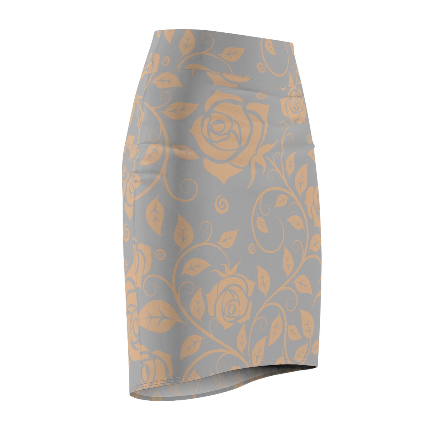 Damen Rock Floral Bleistift Elegant Business Event