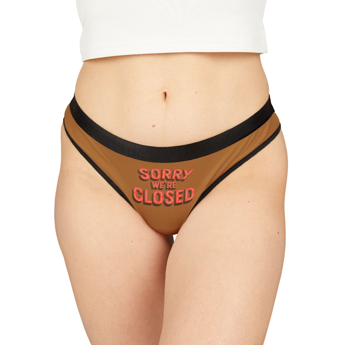 Damen Thong Unterwäsche Sorry Closed Lustige Slips MauserDesign