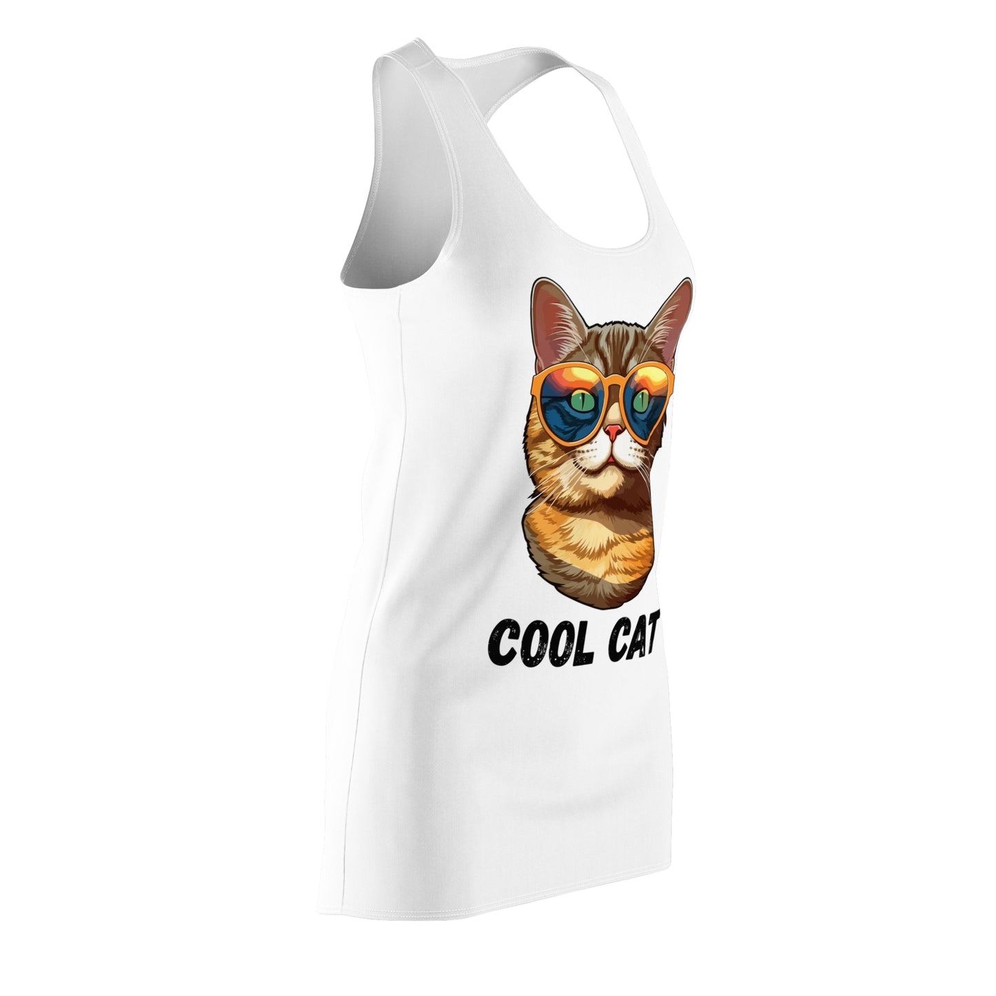 Damen Kleid Cool Cat Racerback Sommer Streetwear Party