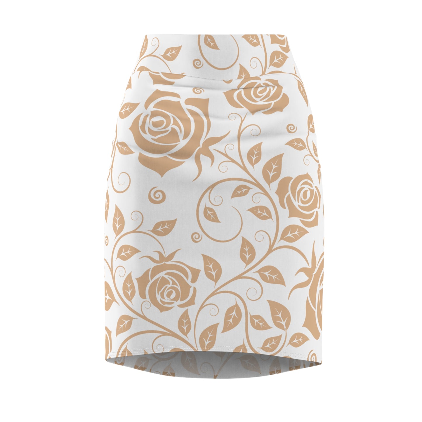 Damen Rock Floral Bleistift Elegant Business Event