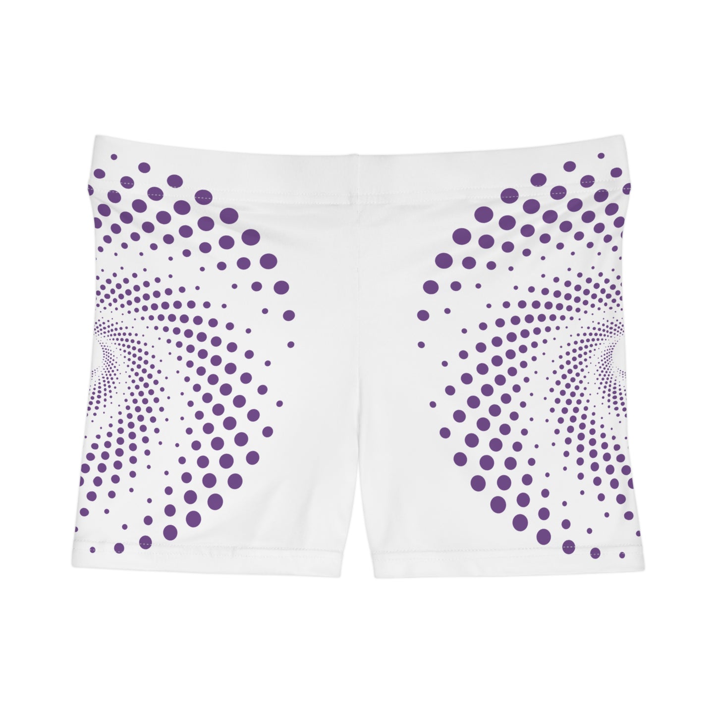 Damen Shorts Violett Punkte Muster Sommer Activewear Strand