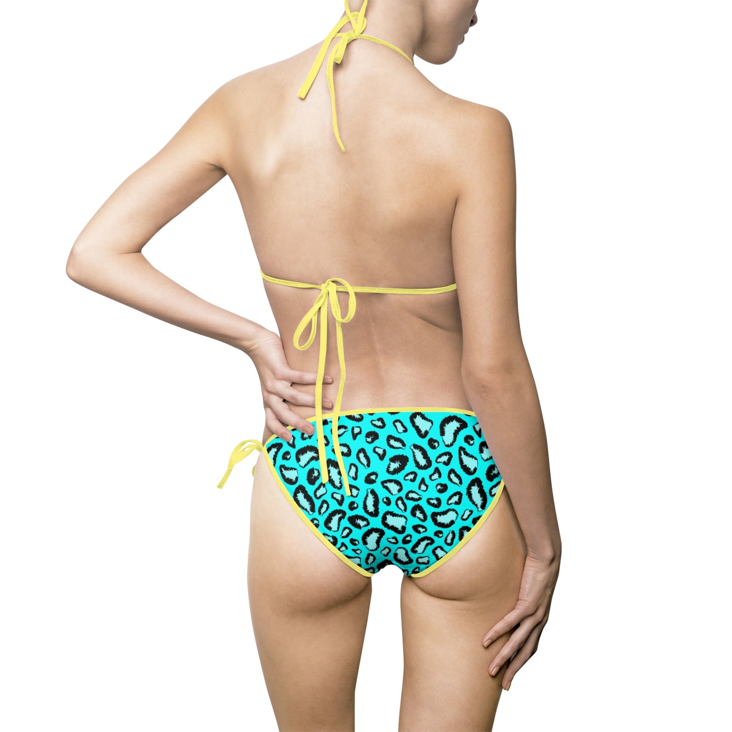 Damen Bikini Tropen Print Zweiteiler Strand Pool Sommer