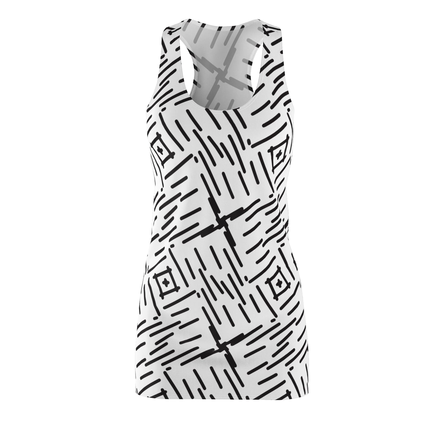 Abstrakt Racerback Kleid – Stylisches Sommerkleid