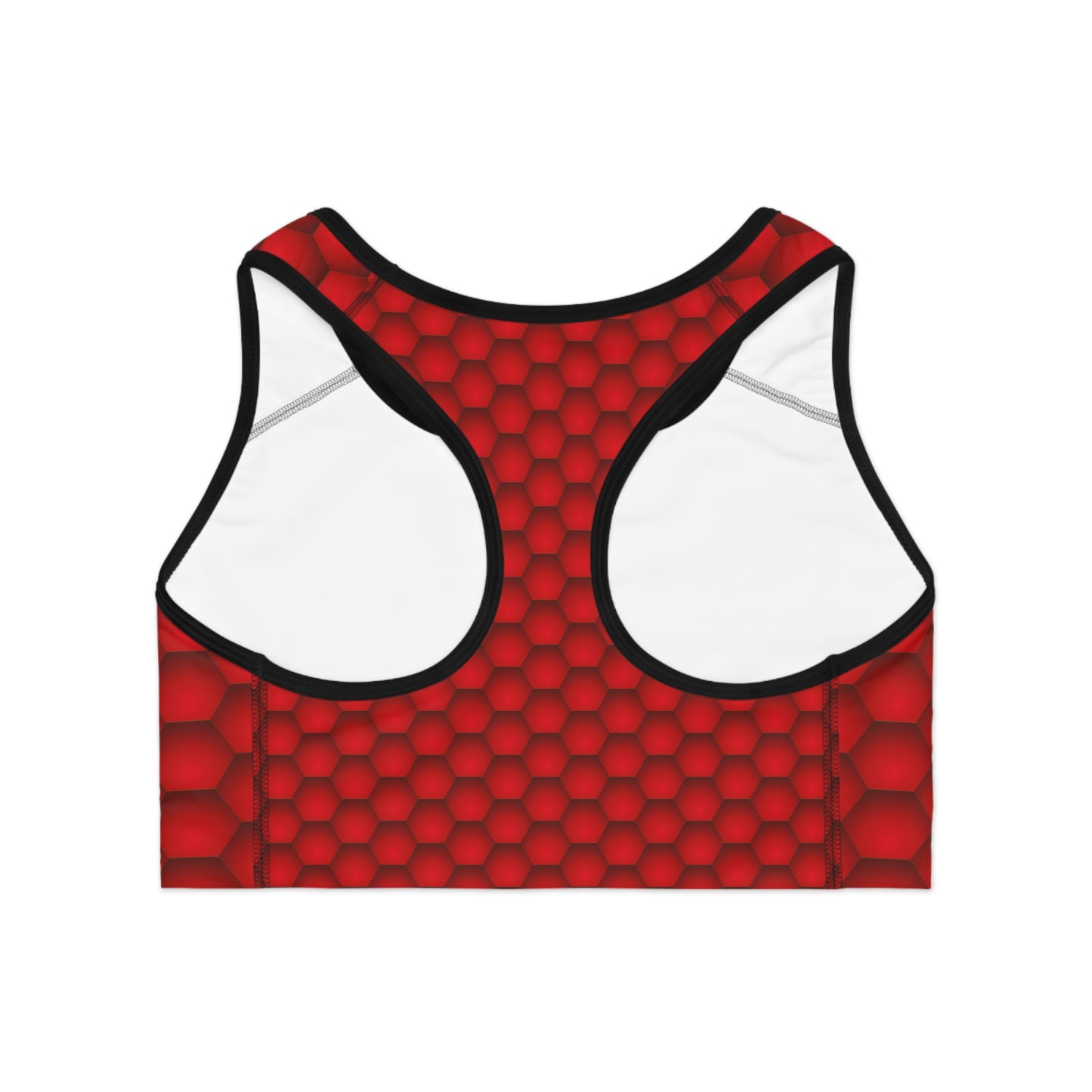 Damen Sport BH Rot Muster Atmungsaktiv Yoga Fitness Workout Top