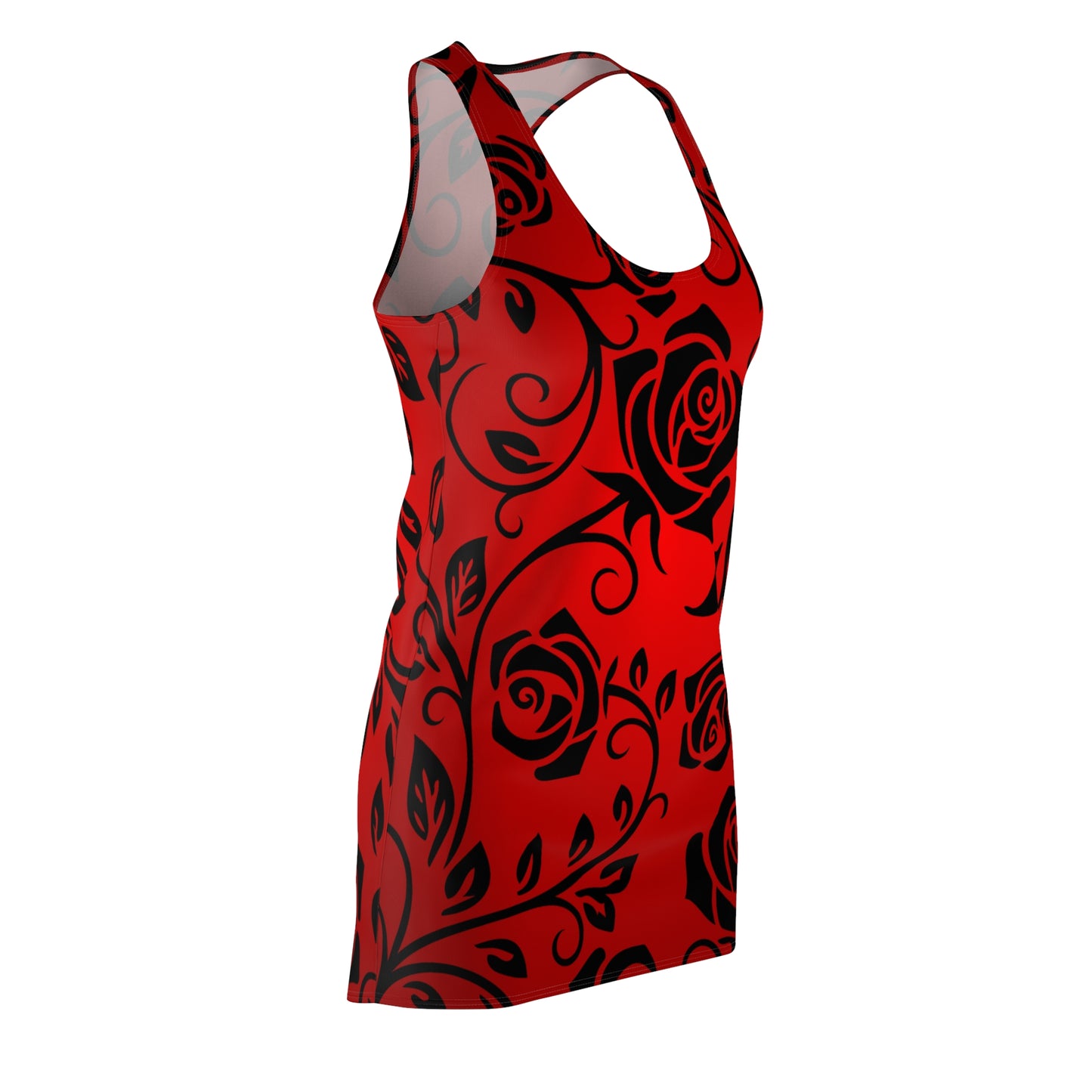 Rosen Floral Racerback Kleid – Elegantes Sommerkleid