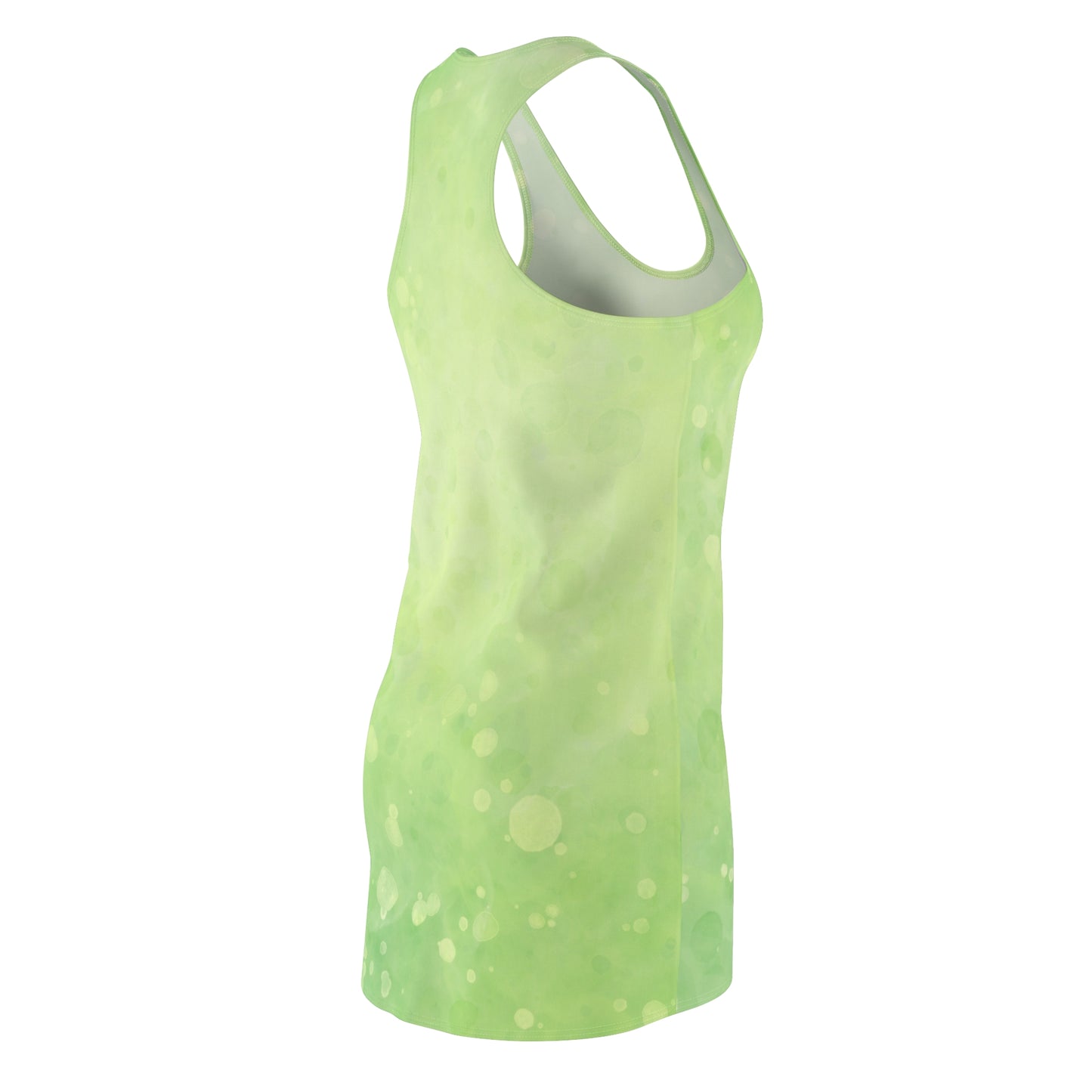 Grünes Sommerkleid Damen – Racerback Kleid mit Bubble Design