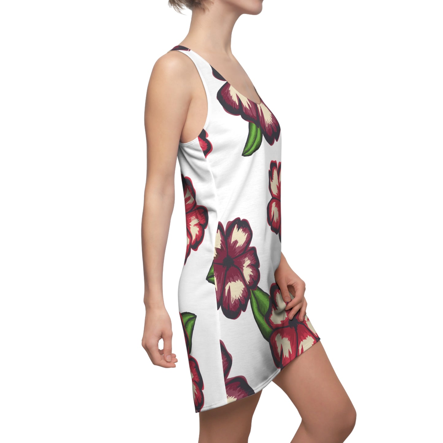 Hibiskus Racerback Kleid – Stylishes Sommerkleid