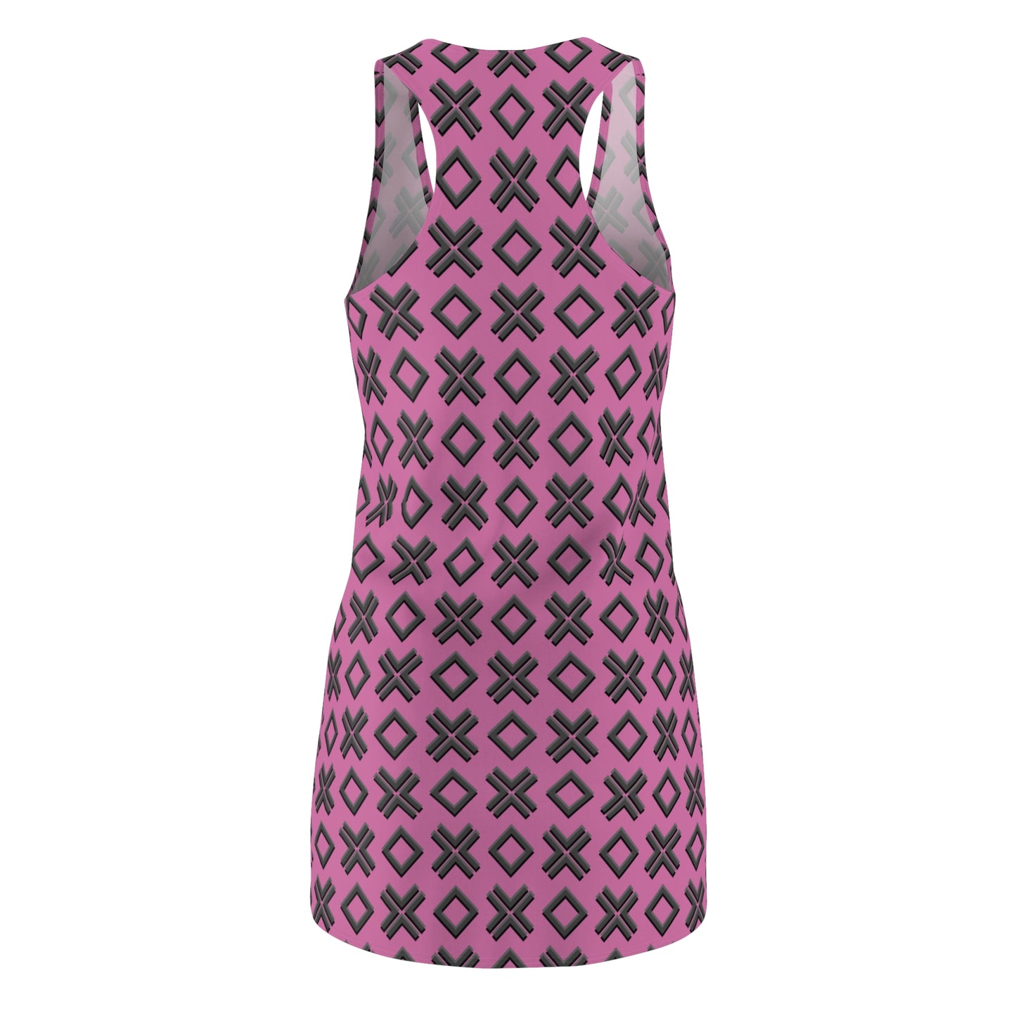 Rosanes X-Muster Racerback Kleid – Modern & Sommerlich