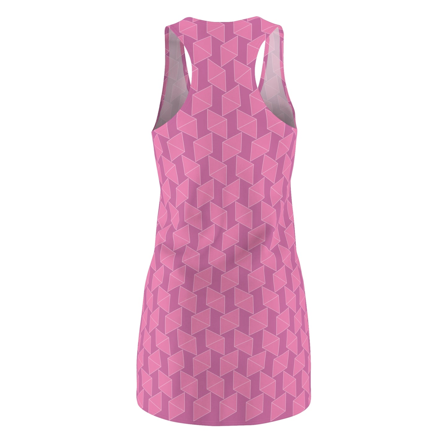 Pink Geometrie Racerback Kleid – Stylisches Sommerkleid