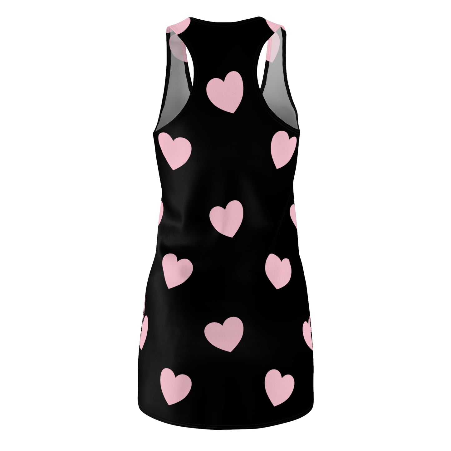 Rosa Herz Racerback Kleid – Romantisches Sommerkleid