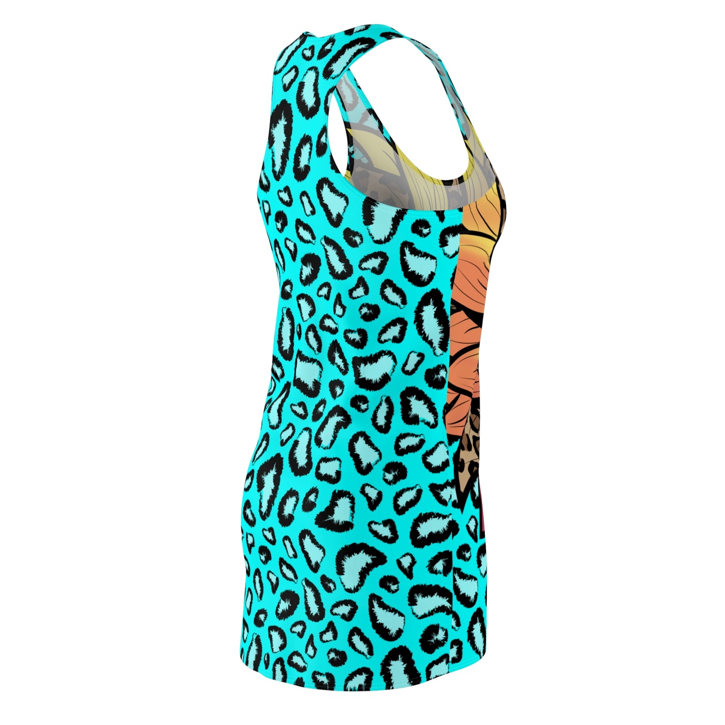 Sonnenblume Racerback Kleid – Leicht & Stylisch Leopardenmuster Leopard