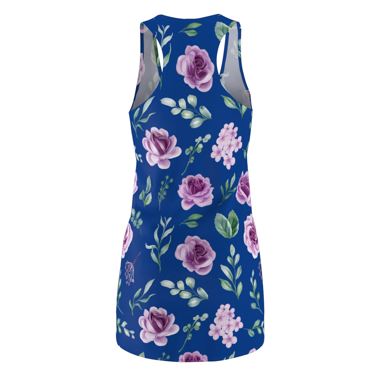 Blau Floral Racerback Kleid – Blumenkleid Sommer Damen