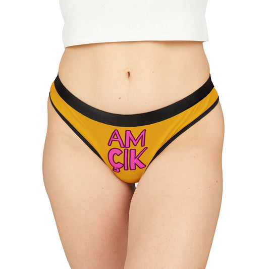 Damen Thong Unterwäsche Bequeme Atmungsaktive Slips AMÇIK Print