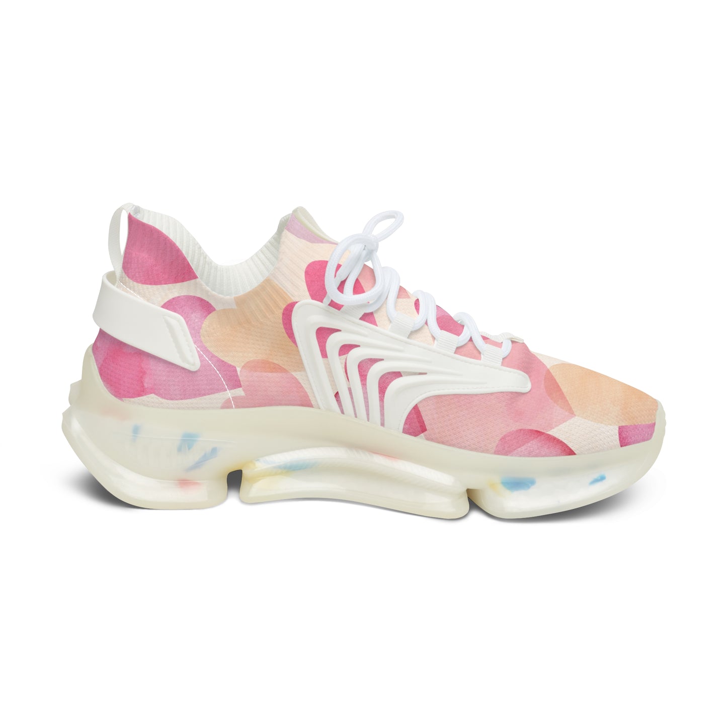 Damen Sneaker mit Herzmuster – Stylische Sportschuhe