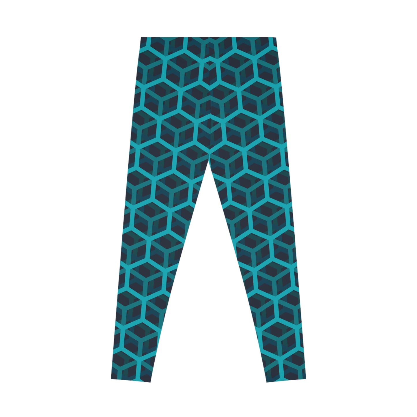 Damen Leggings Geometrisches Muster Stretch Bequeme Fitnesshose