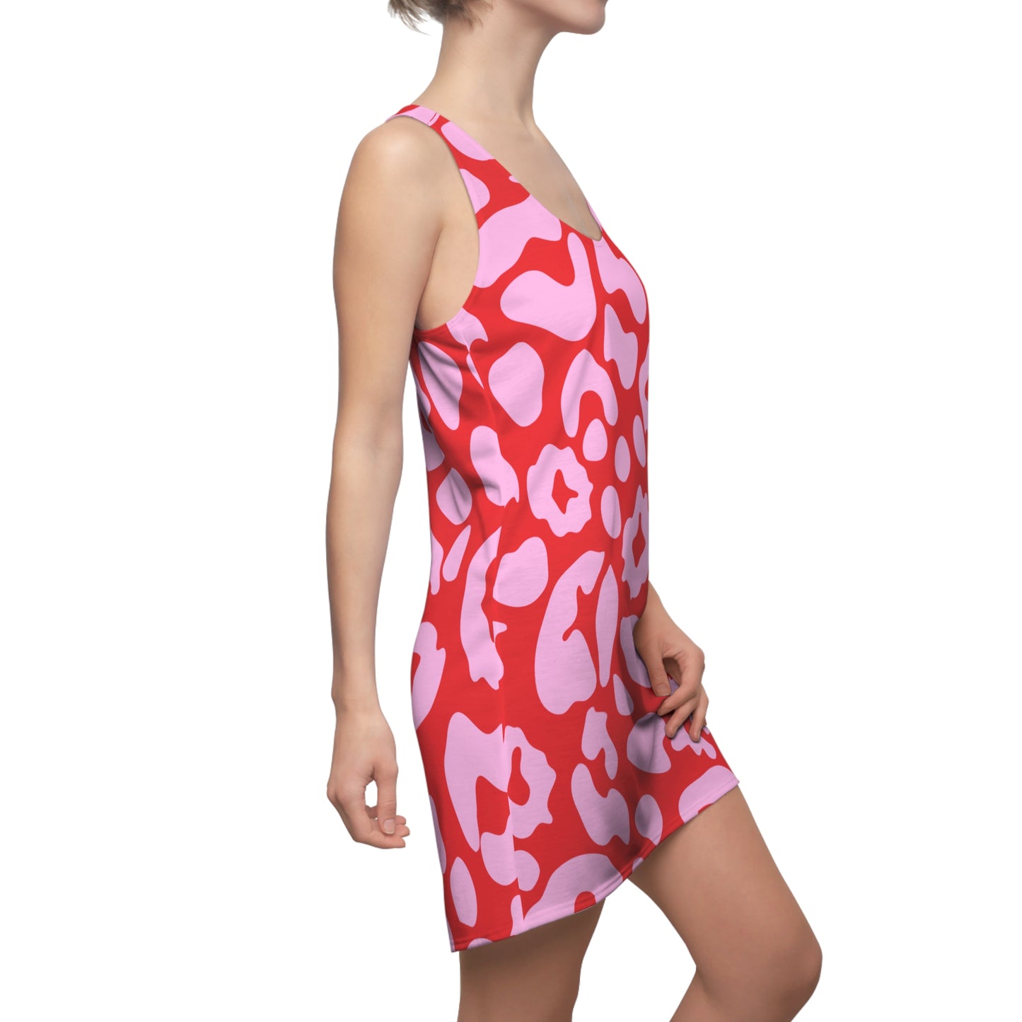 Pink Leopard Racerback Kleid – Trendiges Sommerkleid