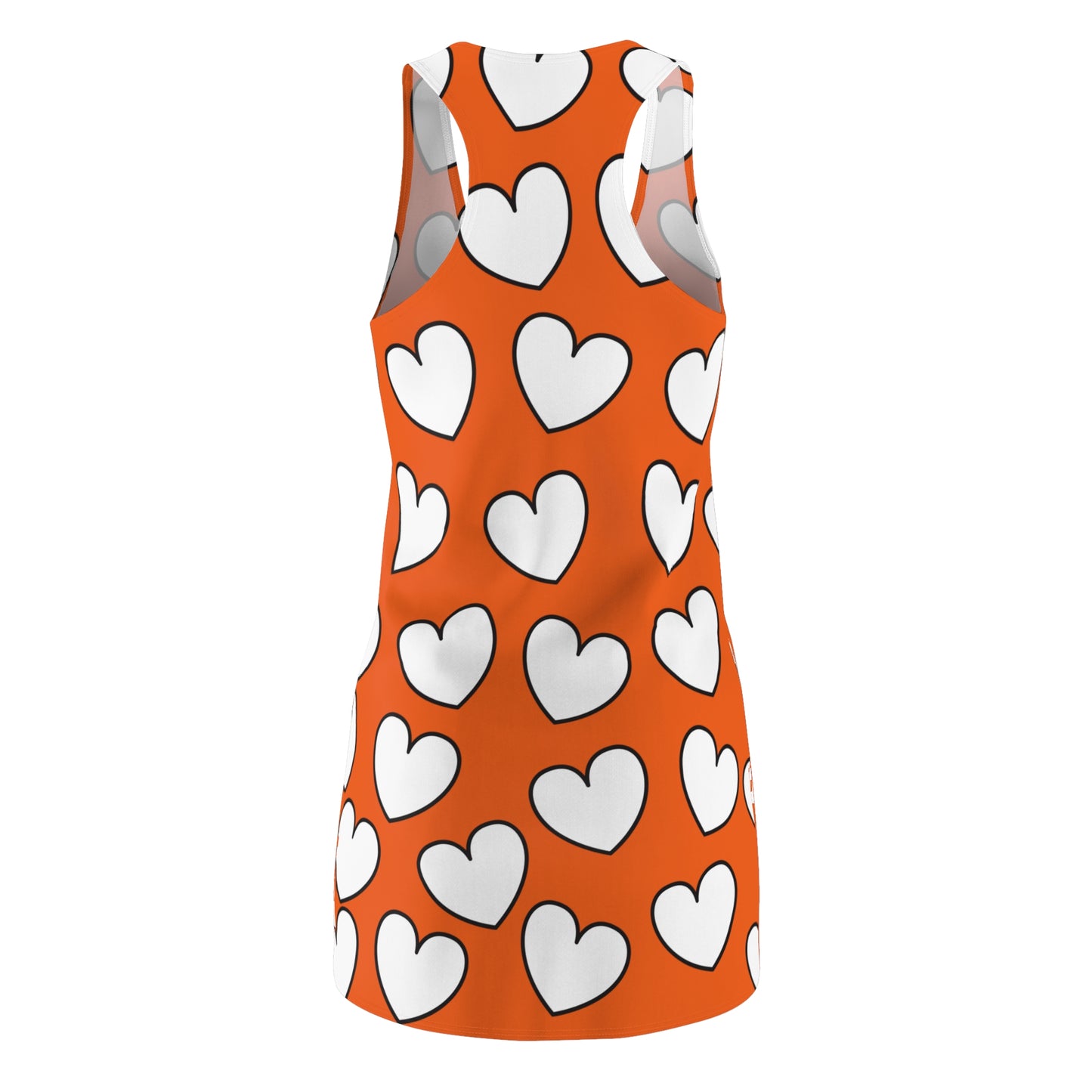 Racerback Kleid mit Herzmuster – Verspieltes Sommerkleid