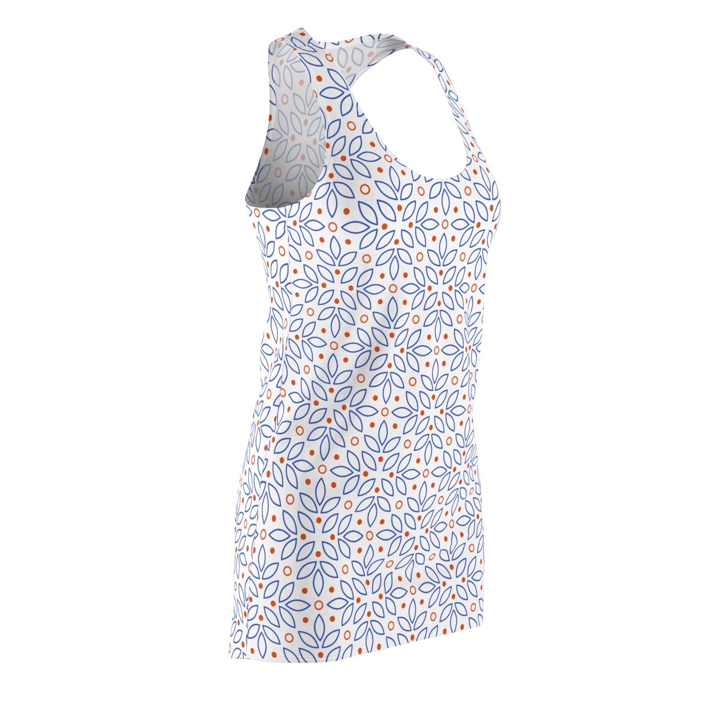 Bunt Floral Racerback Kleid – Sommer Damenmode