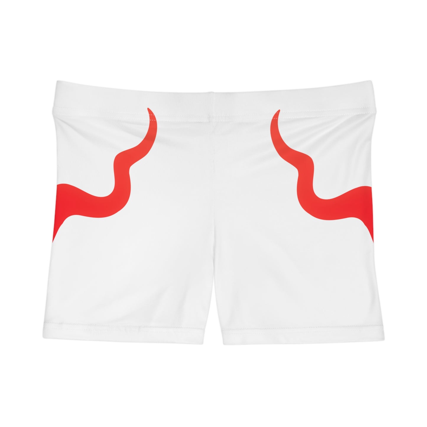 Damen Shorts Dynamic Red Wave Sportliche Activewear Sommer