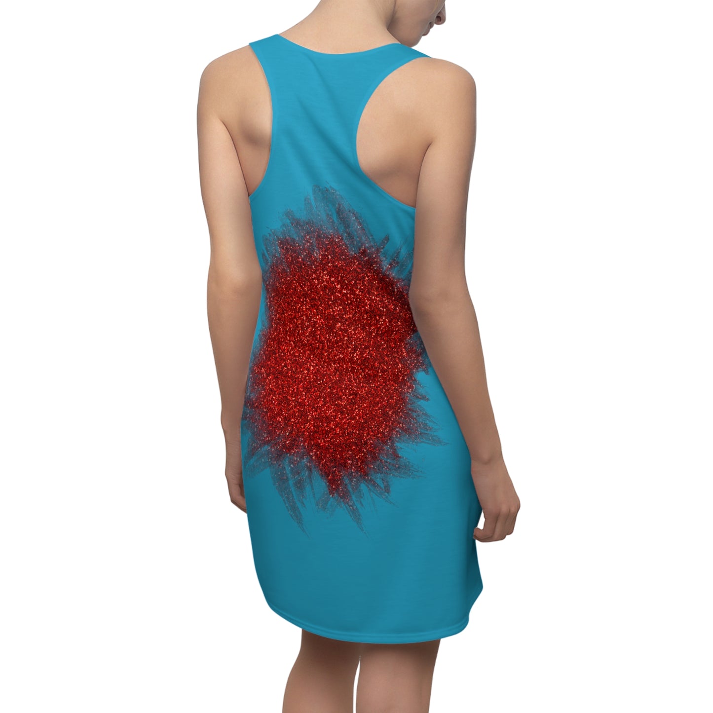 Rot Sparkle Racerback Kleid – Stylishes Partykleid