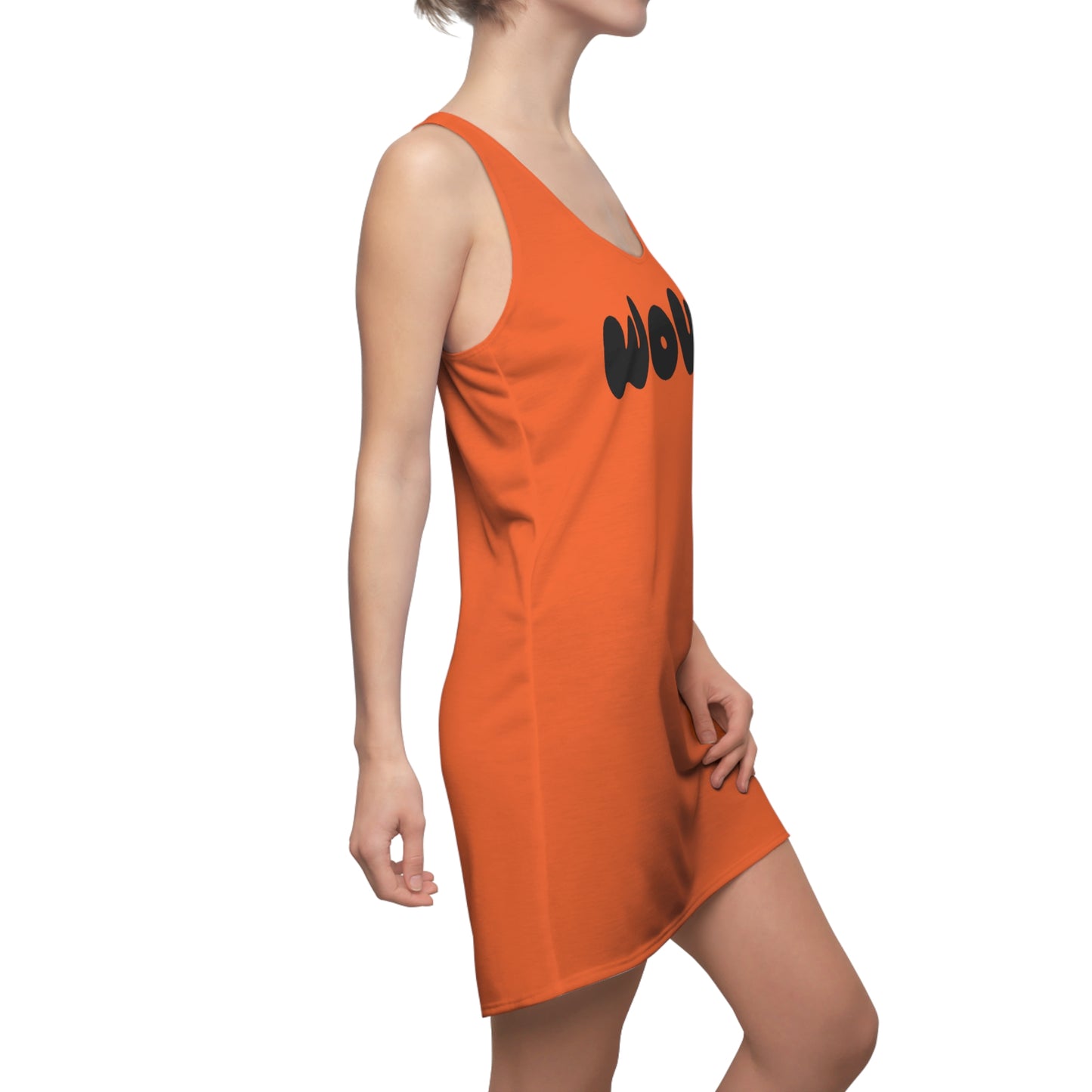 WOW Racerback Kleid – Oranges Trendkleid