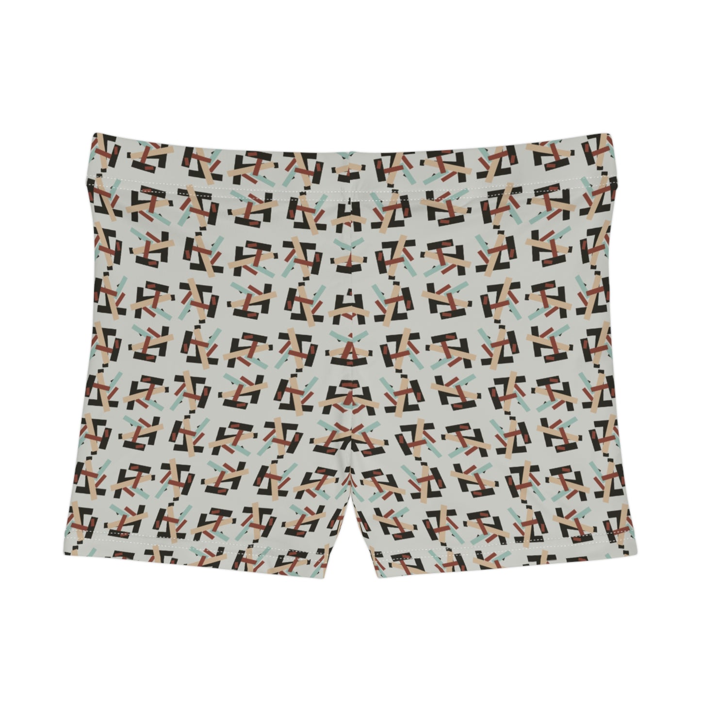 Damen Shorts Geometrisches Muster Sport Yoga Freizeit Activewear