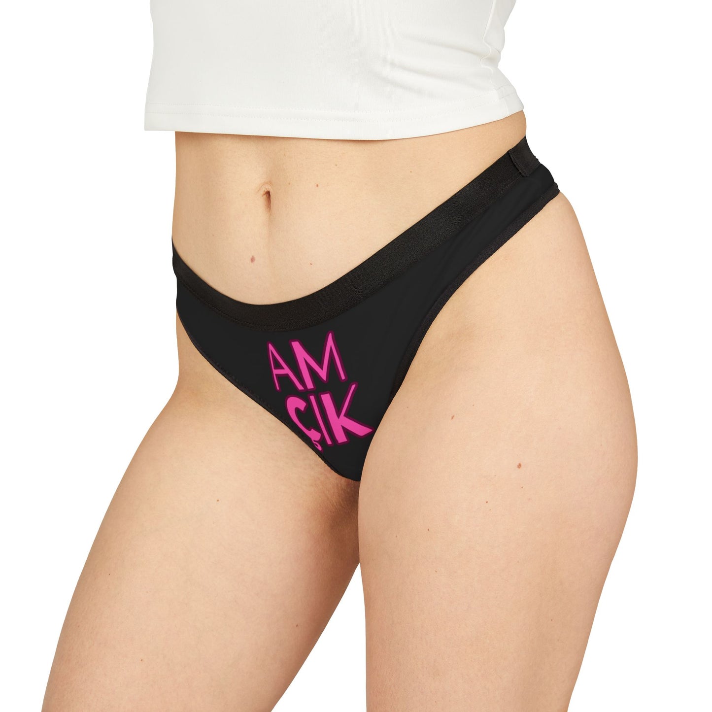 Damen Thong Unterwäsche Bequeme Atmungsaktive Slips AMÇIK Print