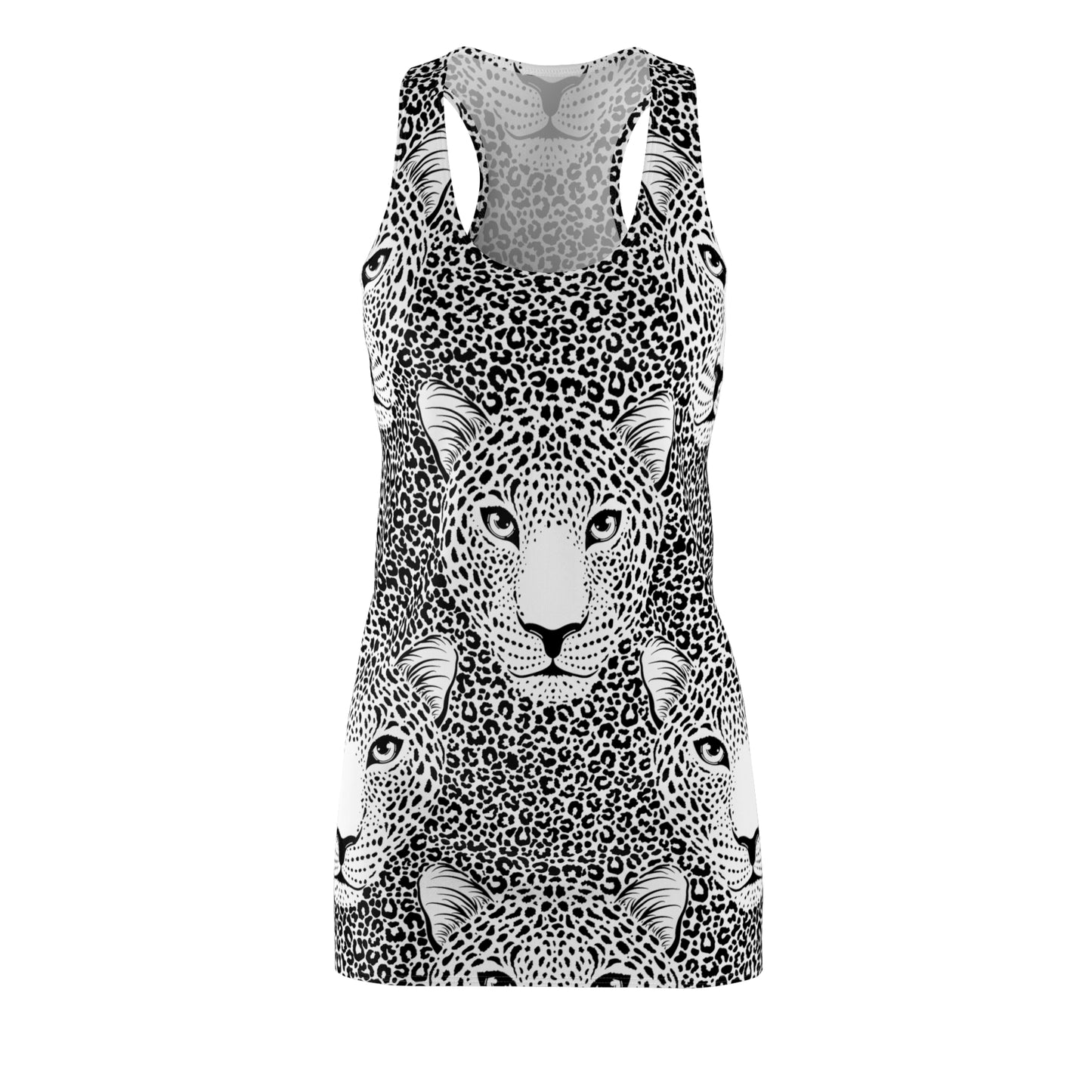 Leopard Print Racerback Kleid – Sommerkleid mit Animal Print, Sexy Streetwear, Trendiges Party Outfit für Damen