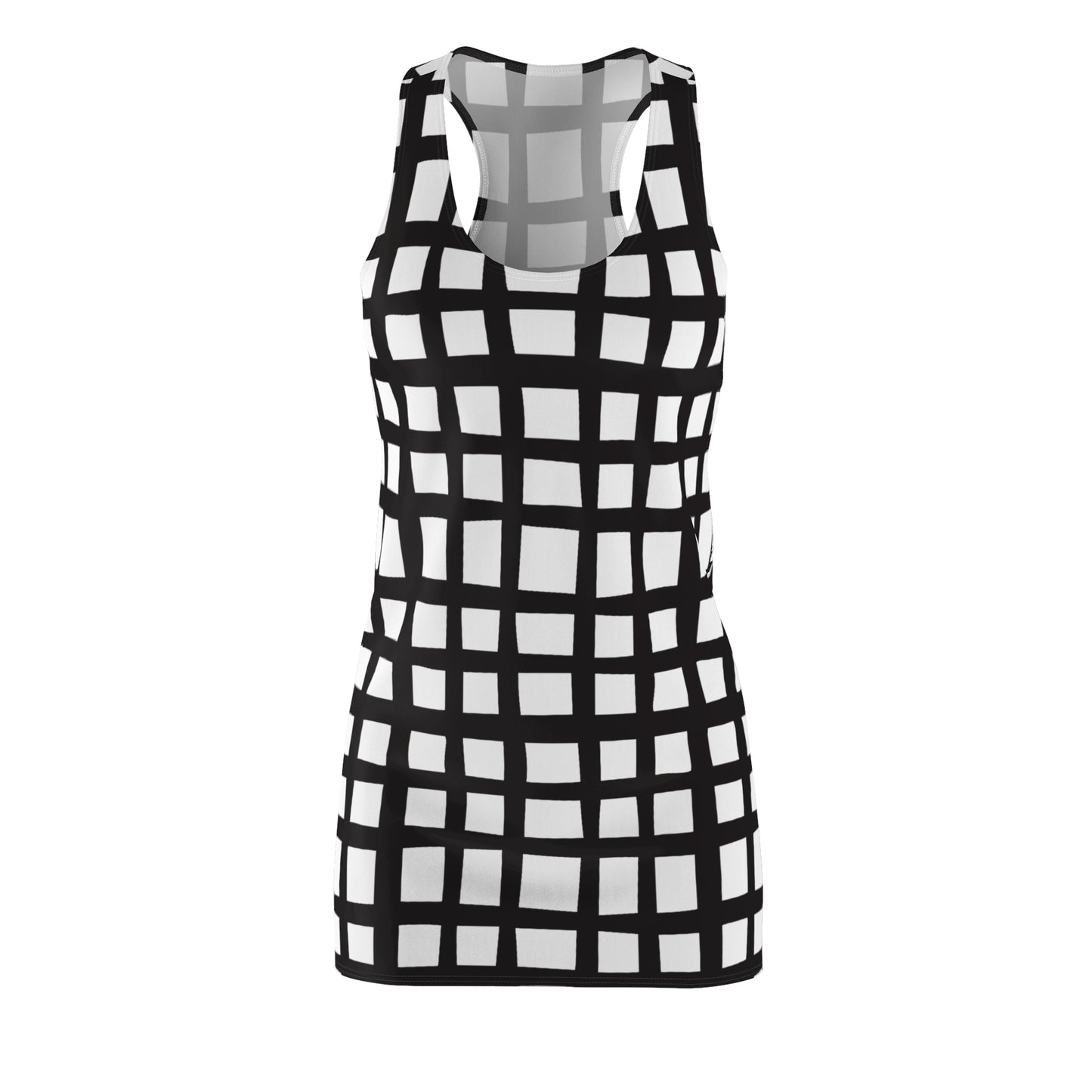 Grid Racerback Kleid – Moderner Sommerlook