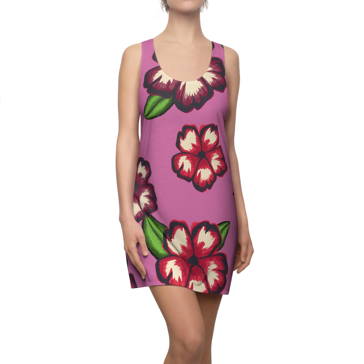 Rosanes Hibiskus Racerback Kleid – Stylishes Sommerkleid