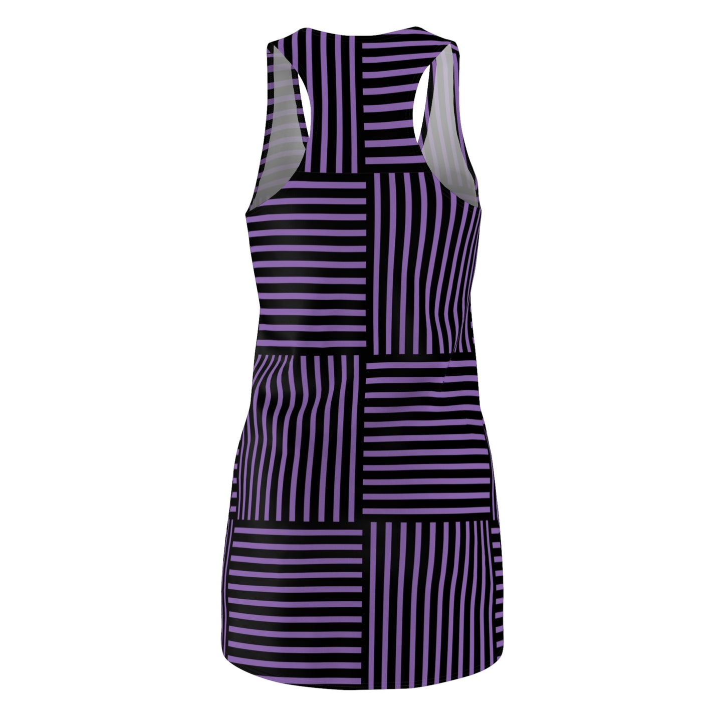 Streifen Racerback Kleid – Modernes Sommerkleid