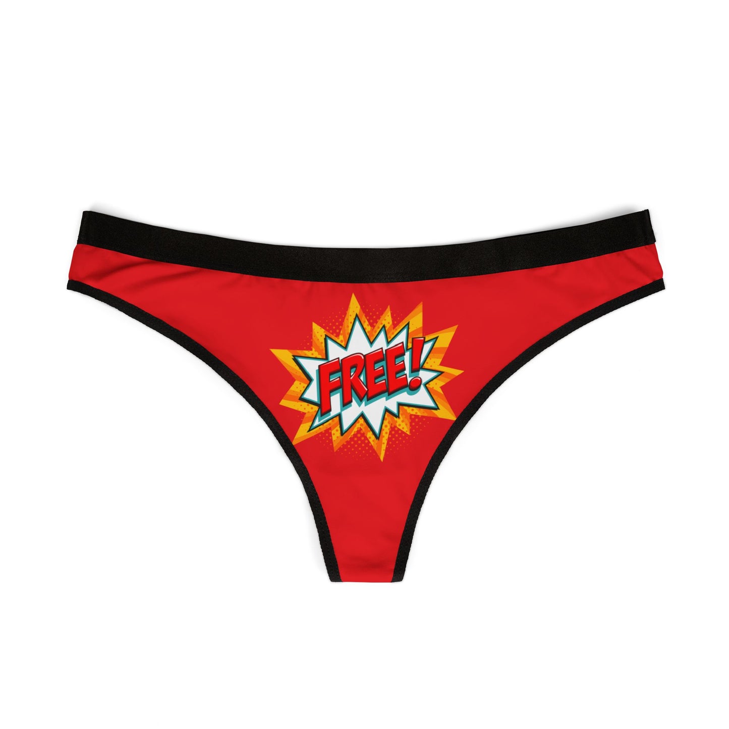 Damen Thong Unterwäsche Atmungsaktive Slips Bequem Free Print