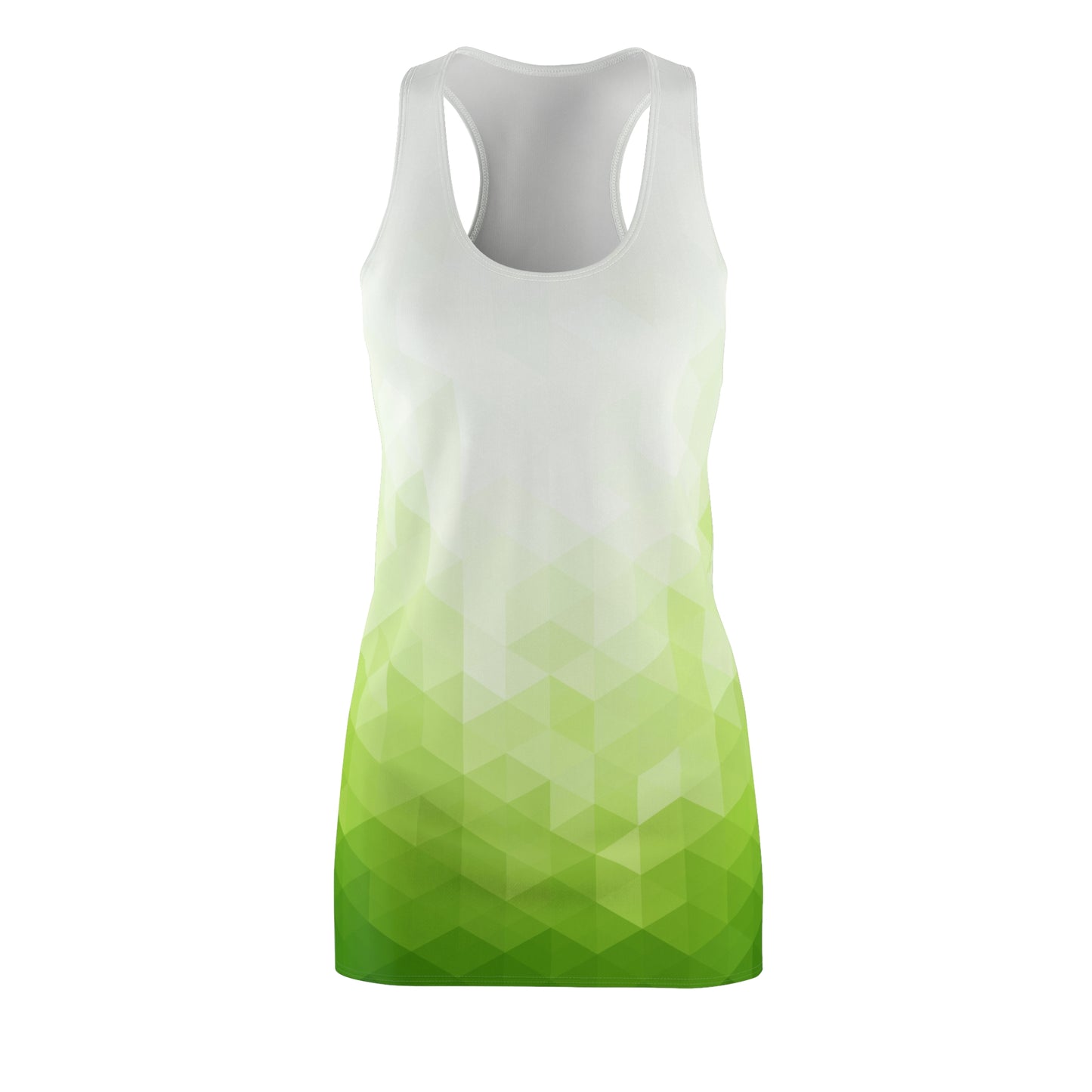 Gradient Green Racerback Kleid Damen – Sommerkleid mit Farbverlauf