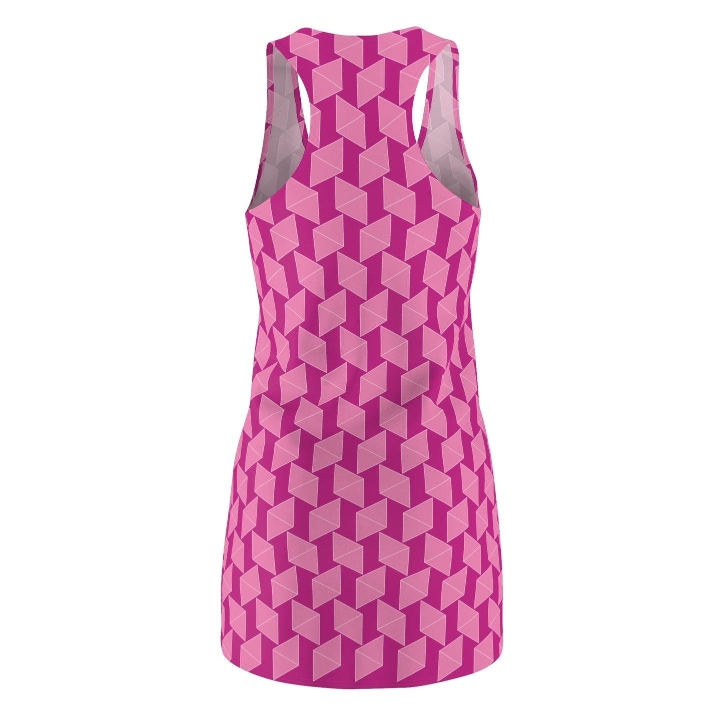 Pink Geometrie Racerback Kleid – Stylisches Sommerkleid