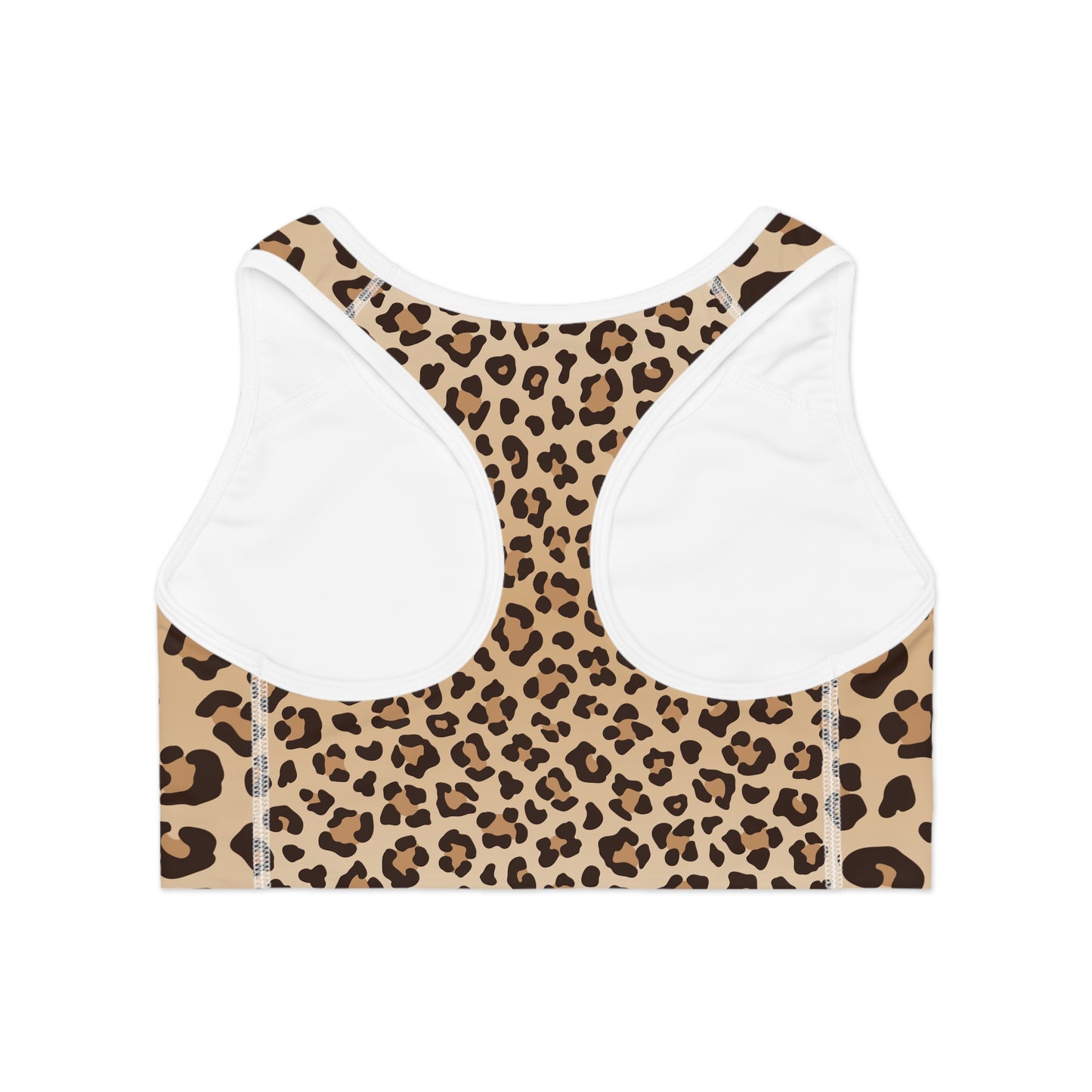 Damen Sport BH Leoparden Print Atmungsaktiv Fitness Activewear