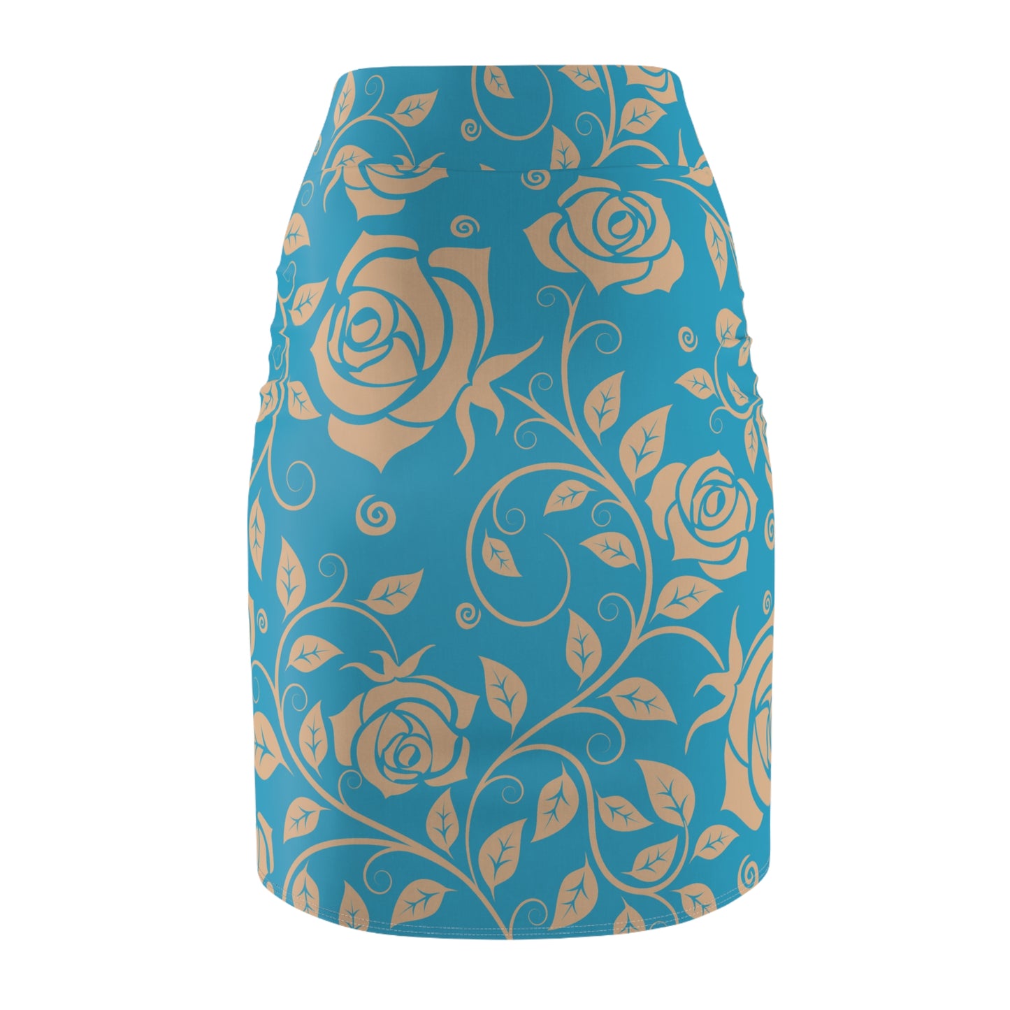Damen Rock Floral Bleistift Elegant Business Event
