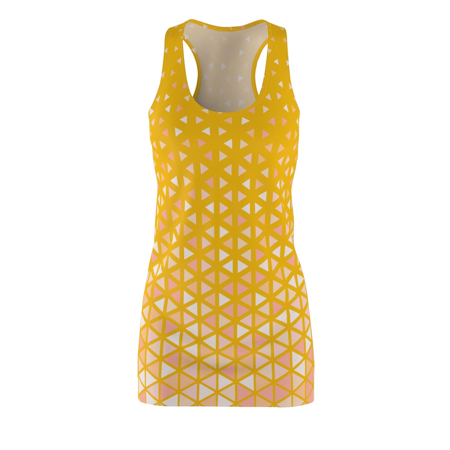 Buntes Dreieck Racerback Kleid – Trendige Sommer Damenmode