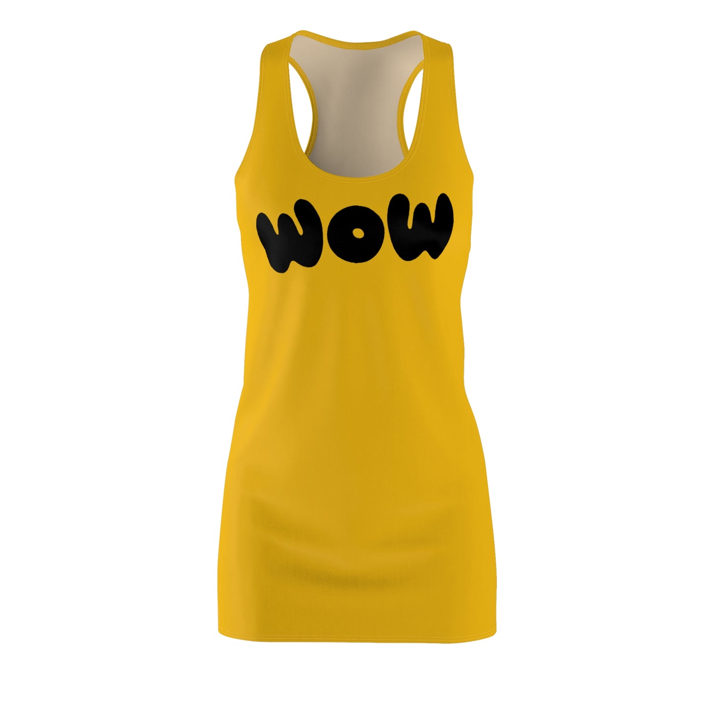 WOW Racerback Kleid – Gelbes Trendkleid