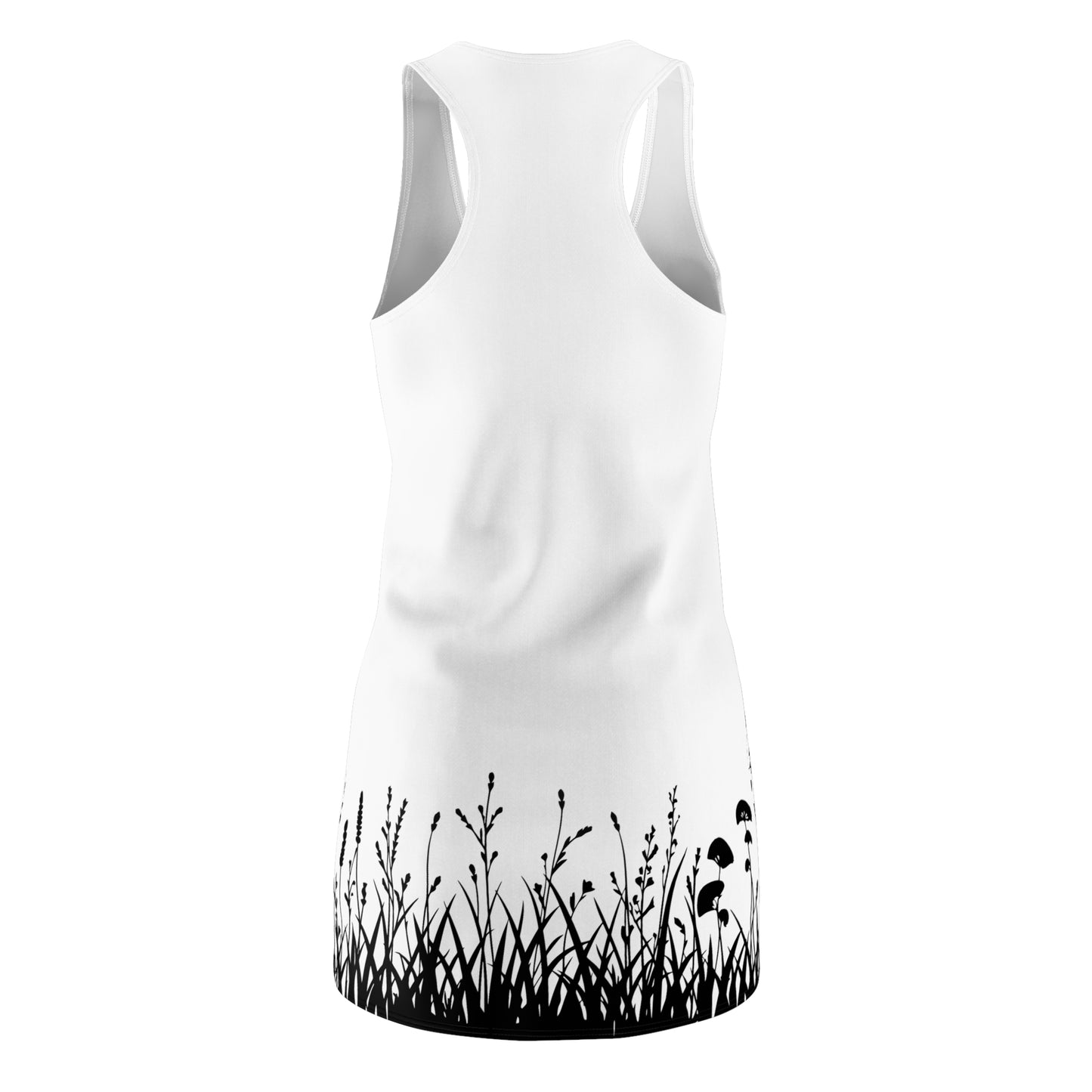 Floral Silhouette Racerback Kleid – Elegantes Sommerkleid