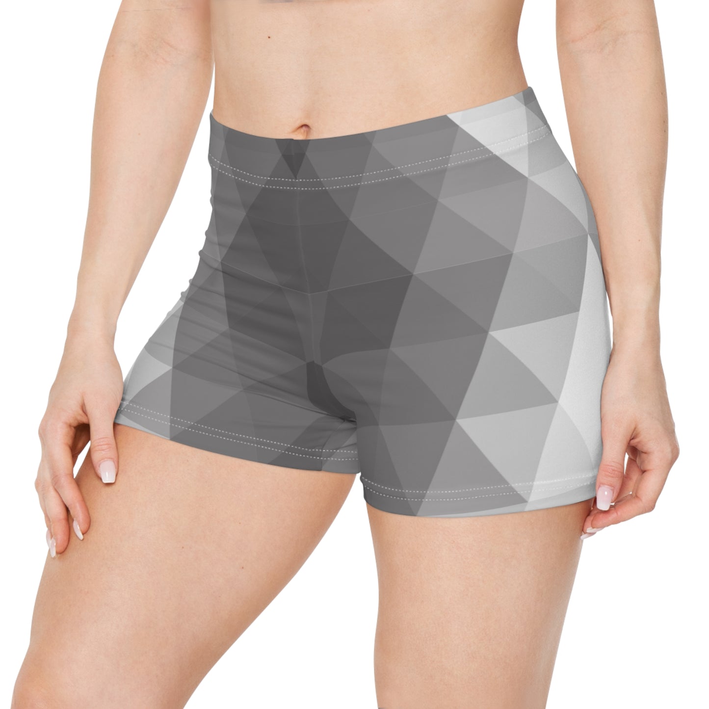 Damen Shorts Monochrom Geometrisch Elegant Sport Freizeit